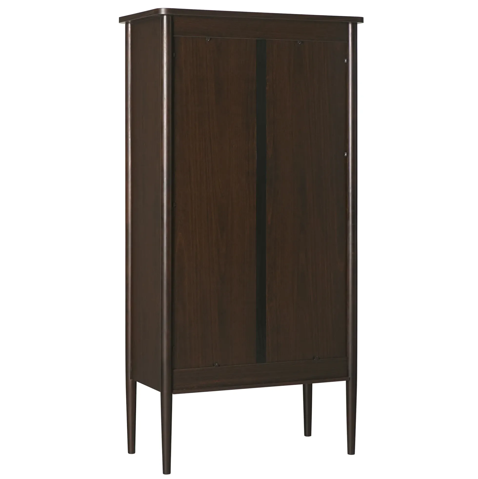 Samantha Modern Fluted Glass Cabinet Bookshelf