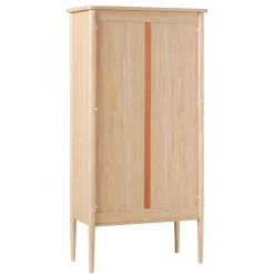 Samantha Modern Fluted Glass Cabinet Bookshelf