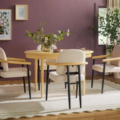Samantha Modern Fluted Wooden 52