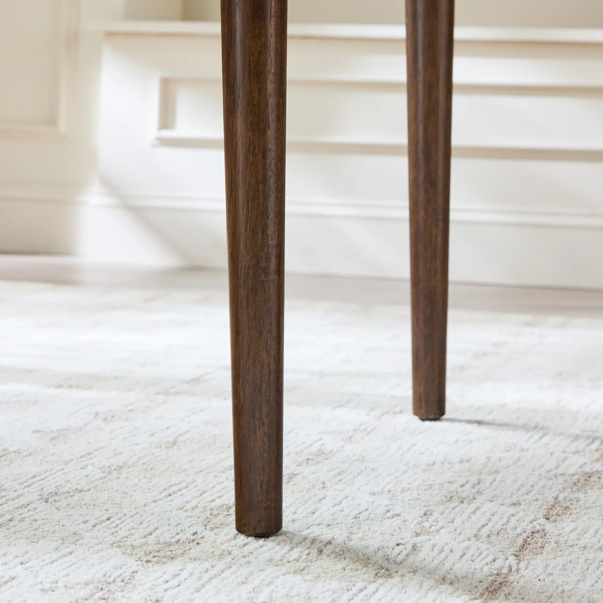 Samantha Modern Fluted Wooden 52" Oval Dining Table