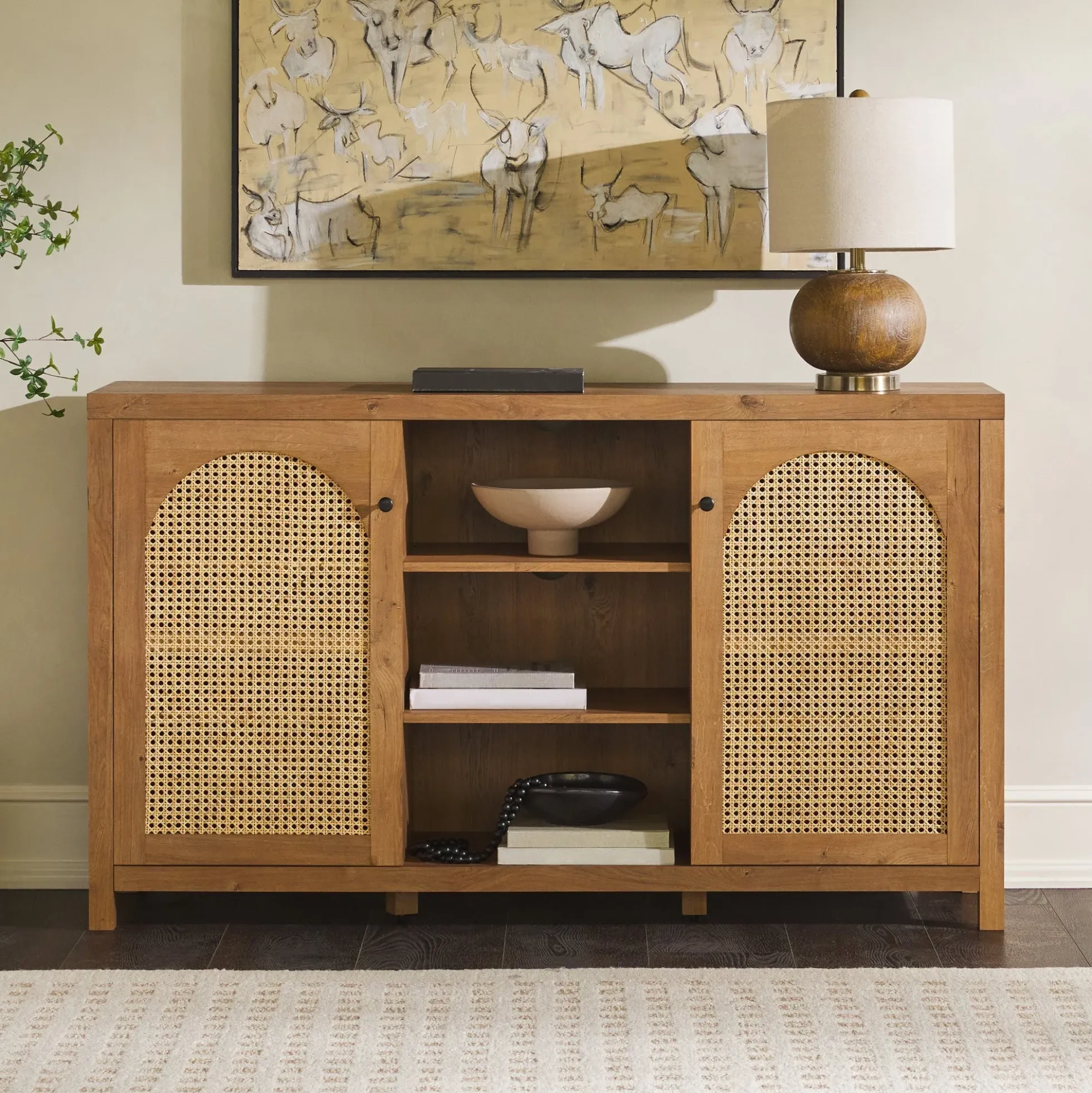 Sasha 58" Rattan Sideboard TV Stand