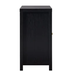 Sasha Modern Arched Glass Accent Cabinet