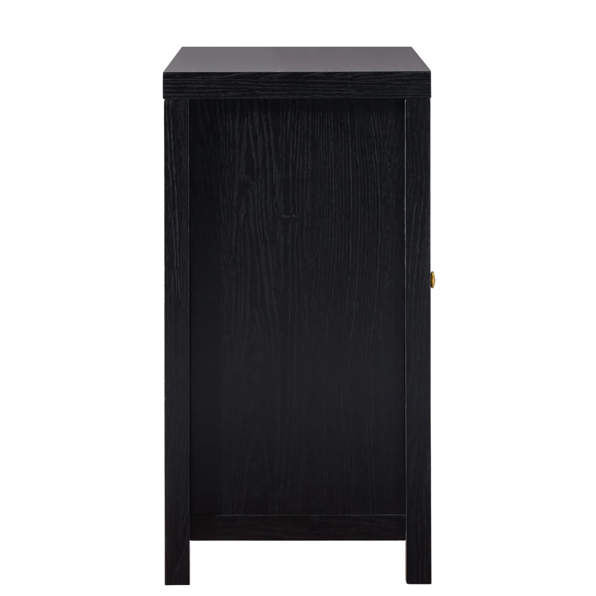 Sasha Modern Arched Glass Accent Cabinet