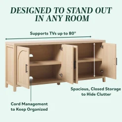 Sasha Modern Reeded Sideboard / TV Stand