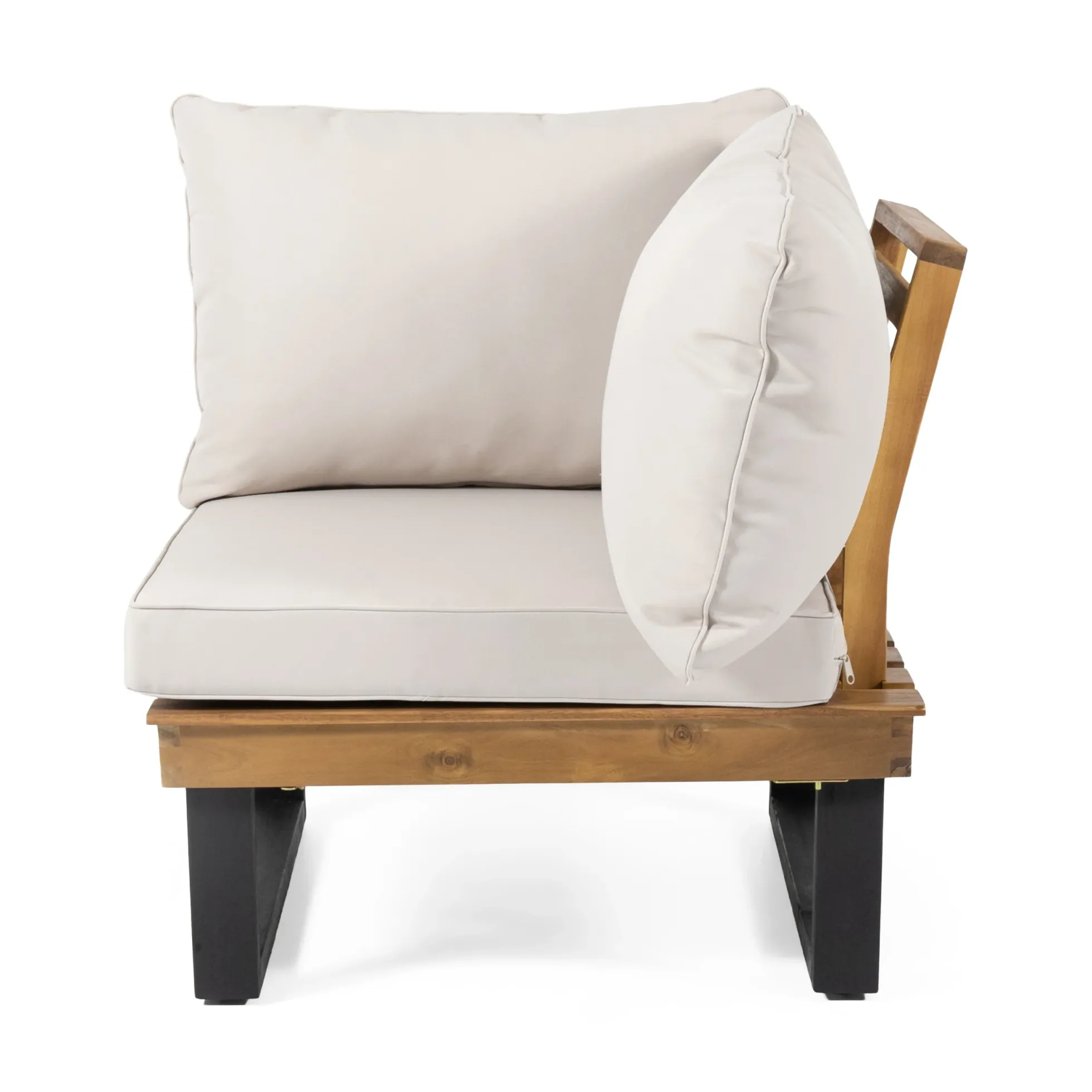 Sebastian Hand-Crafted Outdoor Patio 4-Piece Sofa Set with Water-Resistant Cushions