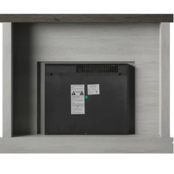 Shiplap Wall Mantel Electric Fireplace
