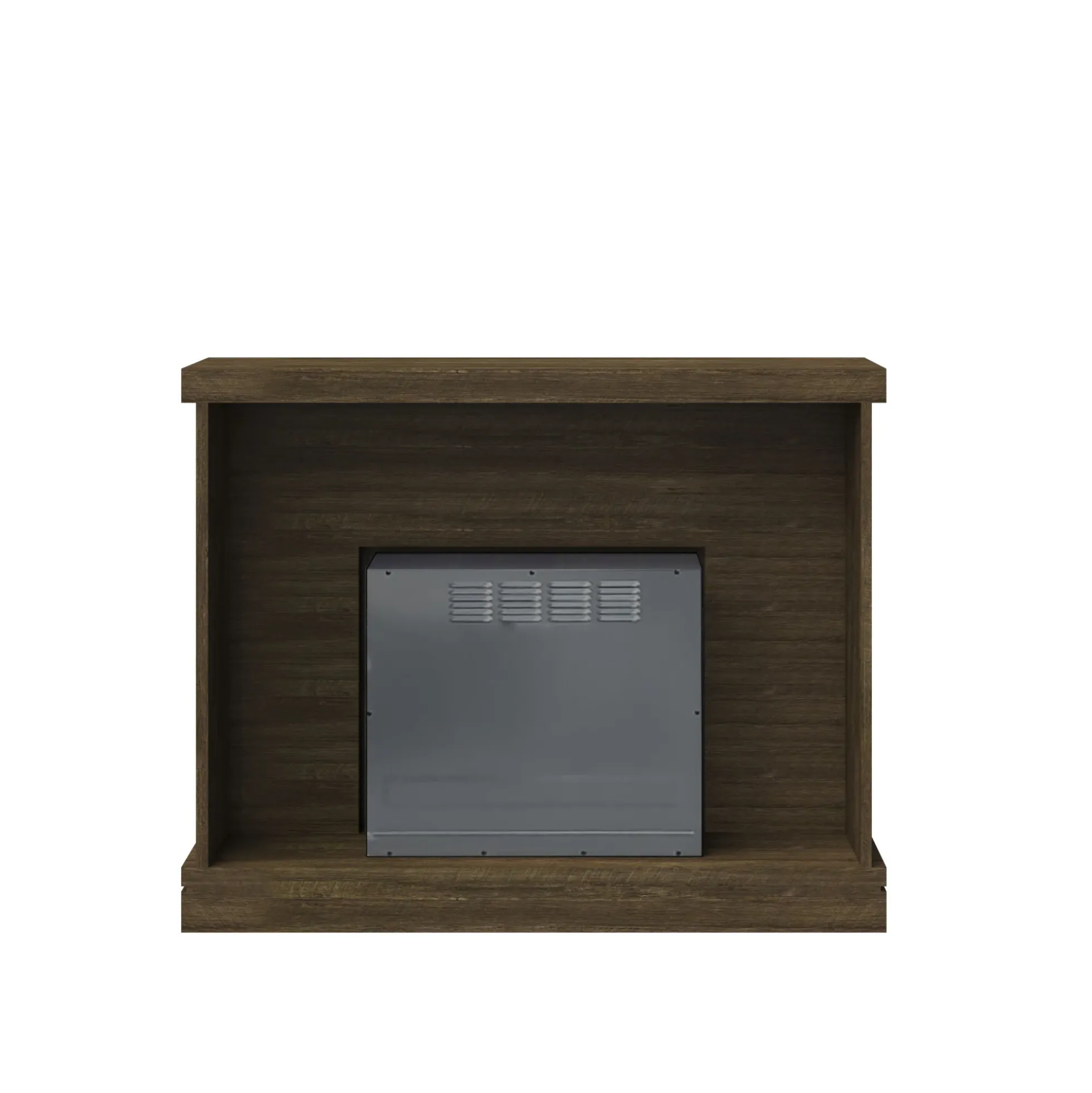 Shiplap Wall Mantel Electric Fireplace