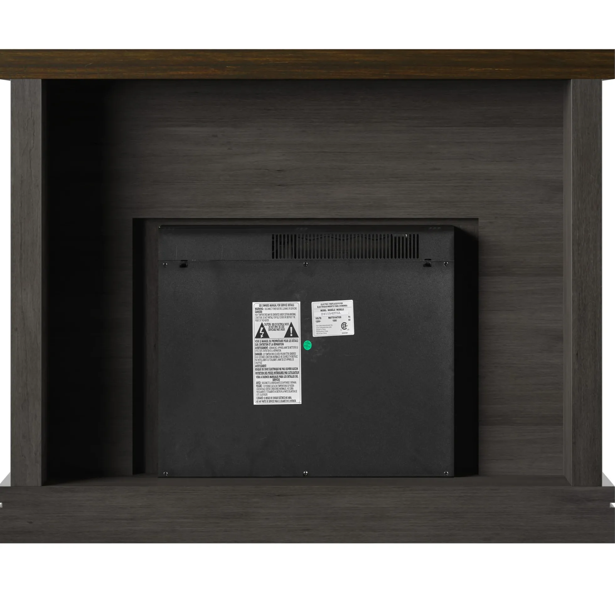 Shiplap Wall Mantel Electric Fireplace