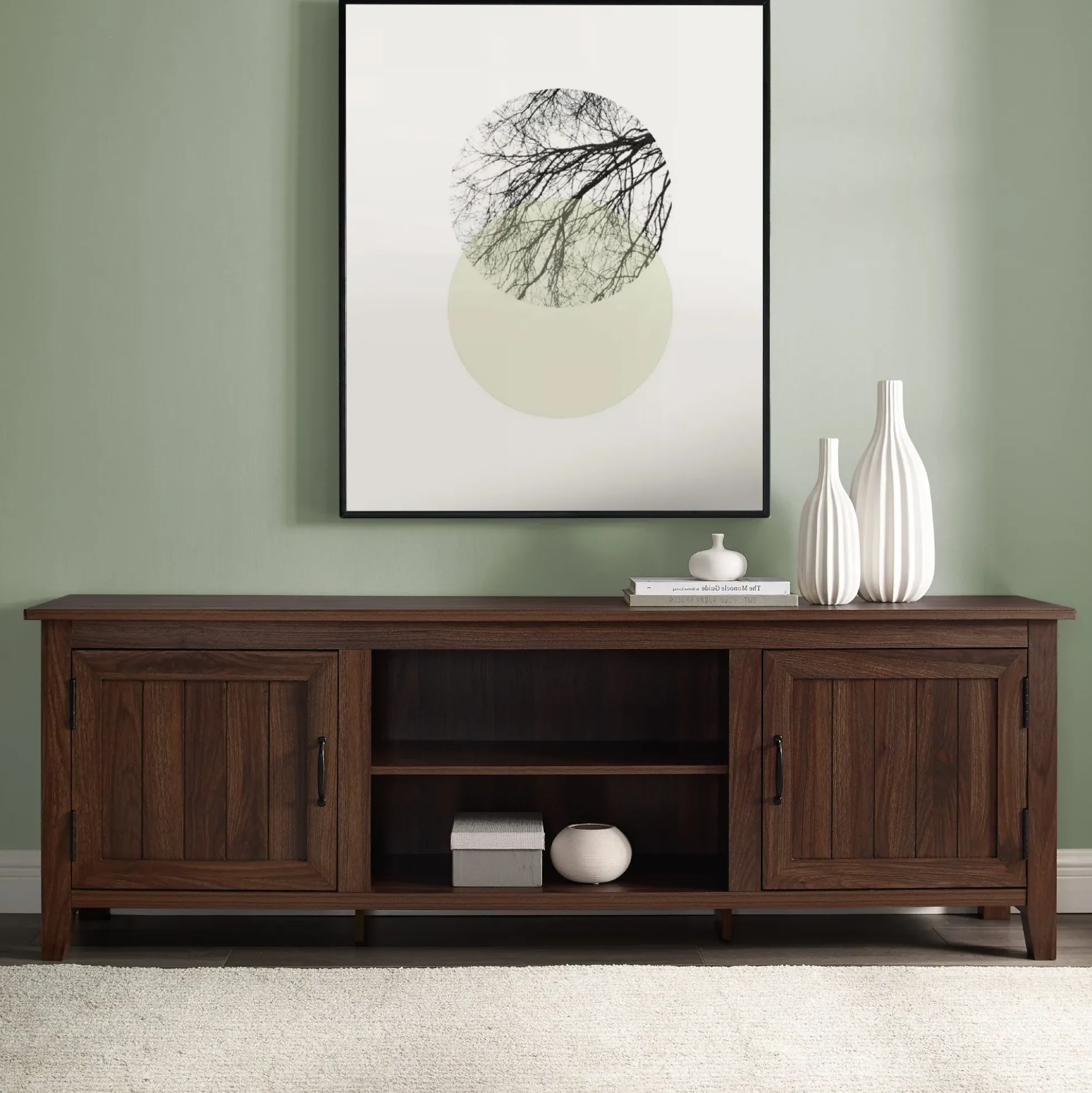 Simple Groove Door Console