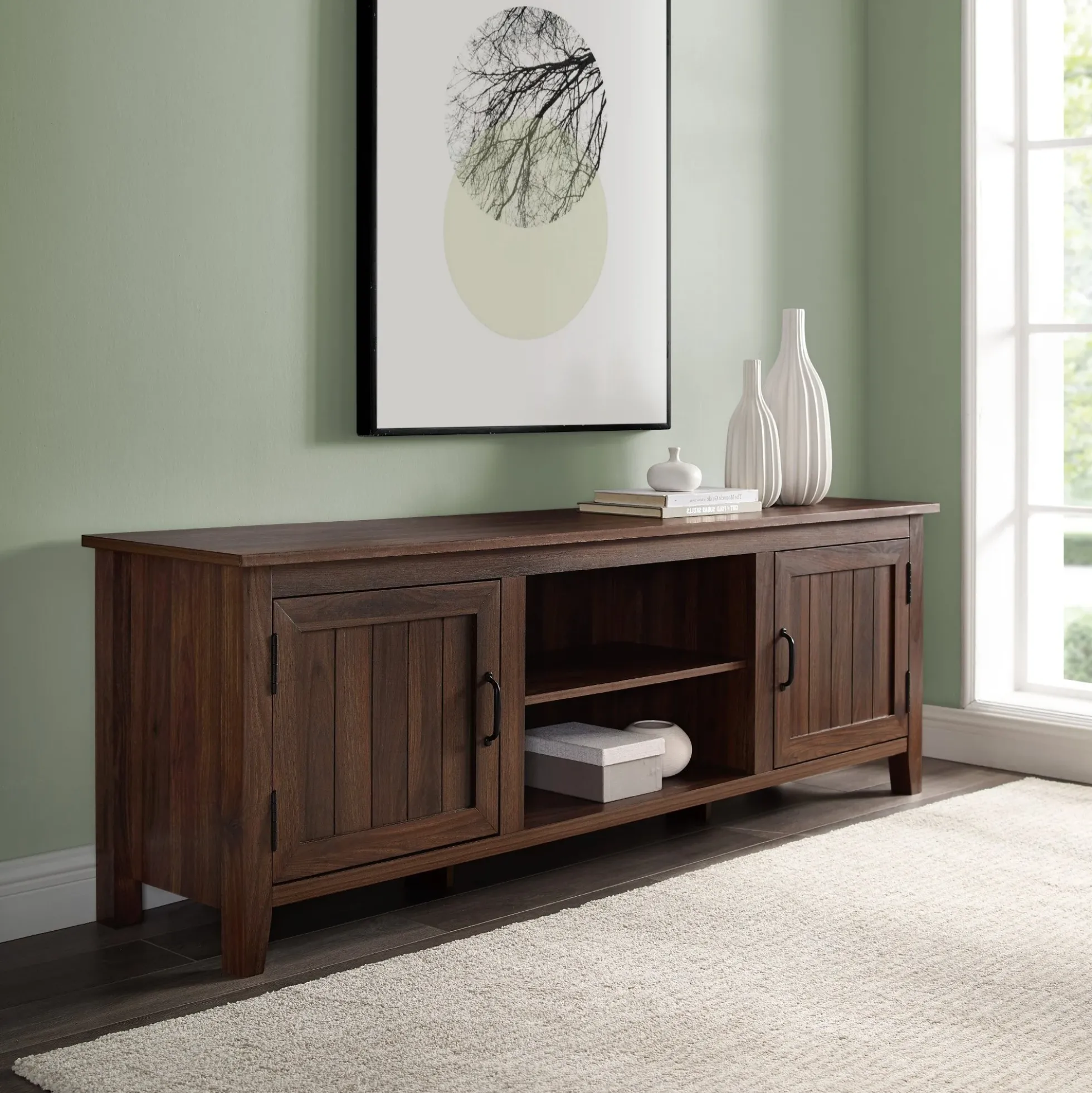 Simple Groove Door Console