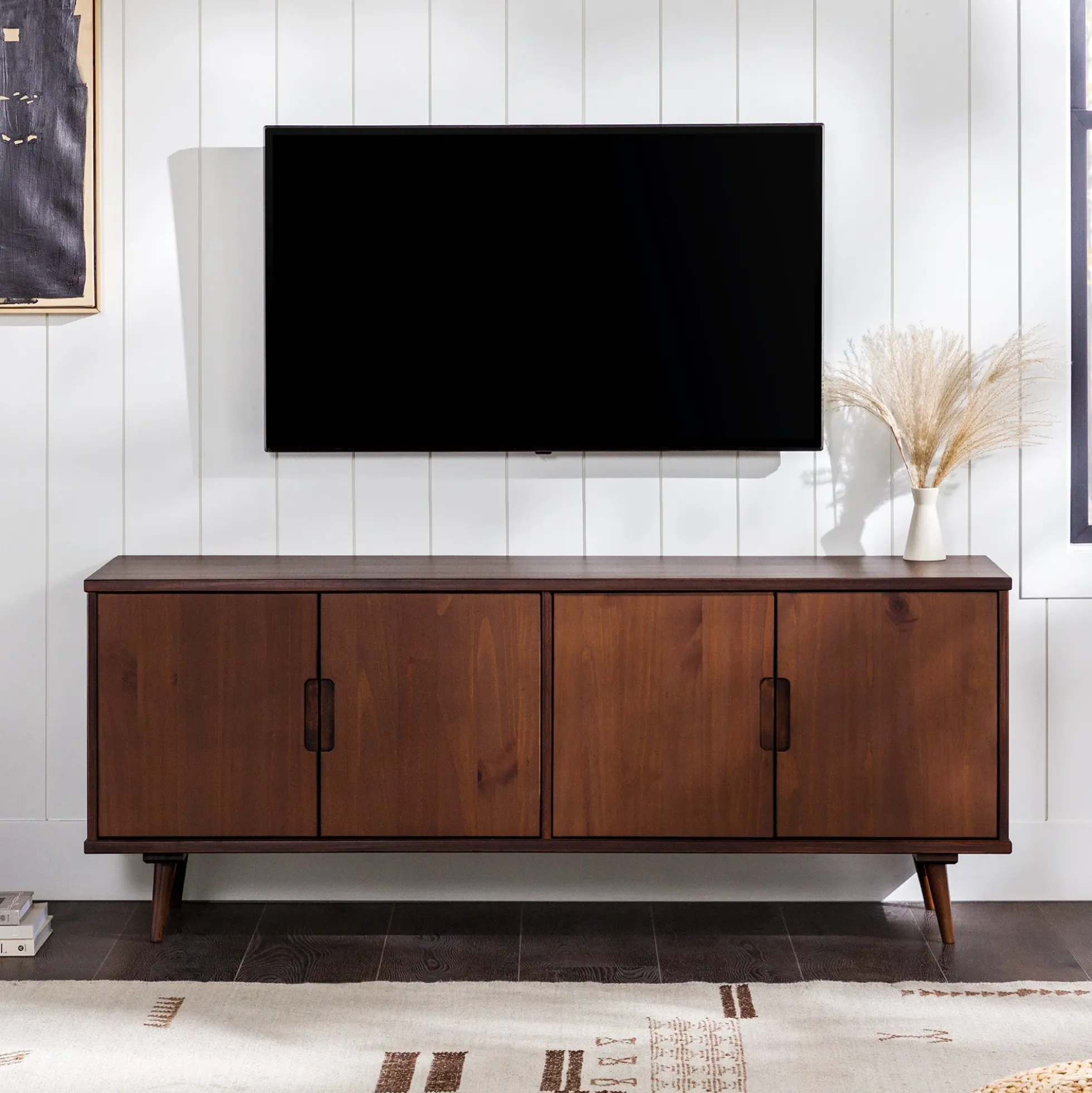Sloane 60" 4-Door Solid Wood TV Stand