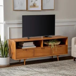 Sloane 3-Drawer Solid Wood TV Console