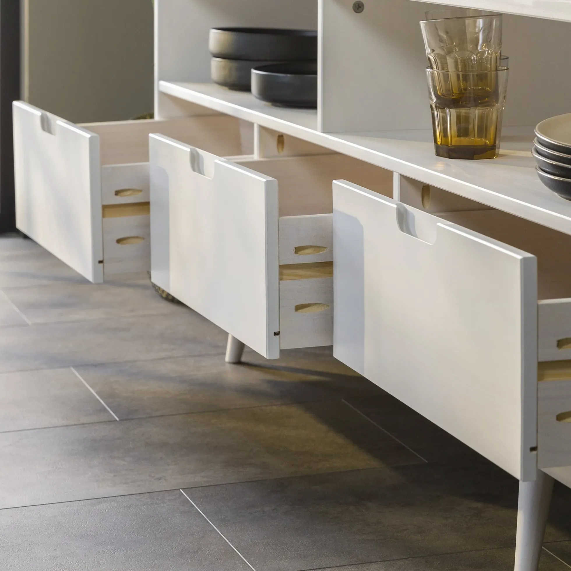 Sloane 3-Drawer Solid Wood TV Console
