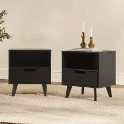 Sloane Hans Mid-Century Modern Angle-Leg Nightstand