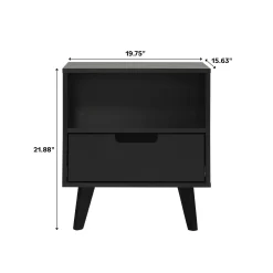 Sloane Hans Mid-Century Modern Angle-Leg Nightstand