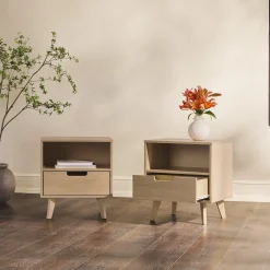 Sloane Hans Mid-Century Modern Angle-Leg Nightstand