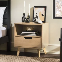Sloane Hans Mid-Century Modern Angle-Leg Nightstand