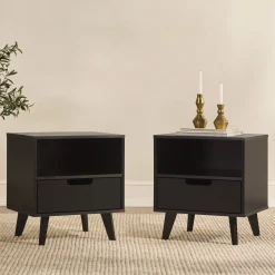 Sloane Hans Mid-Century Modern Angle-Leg Nightstand