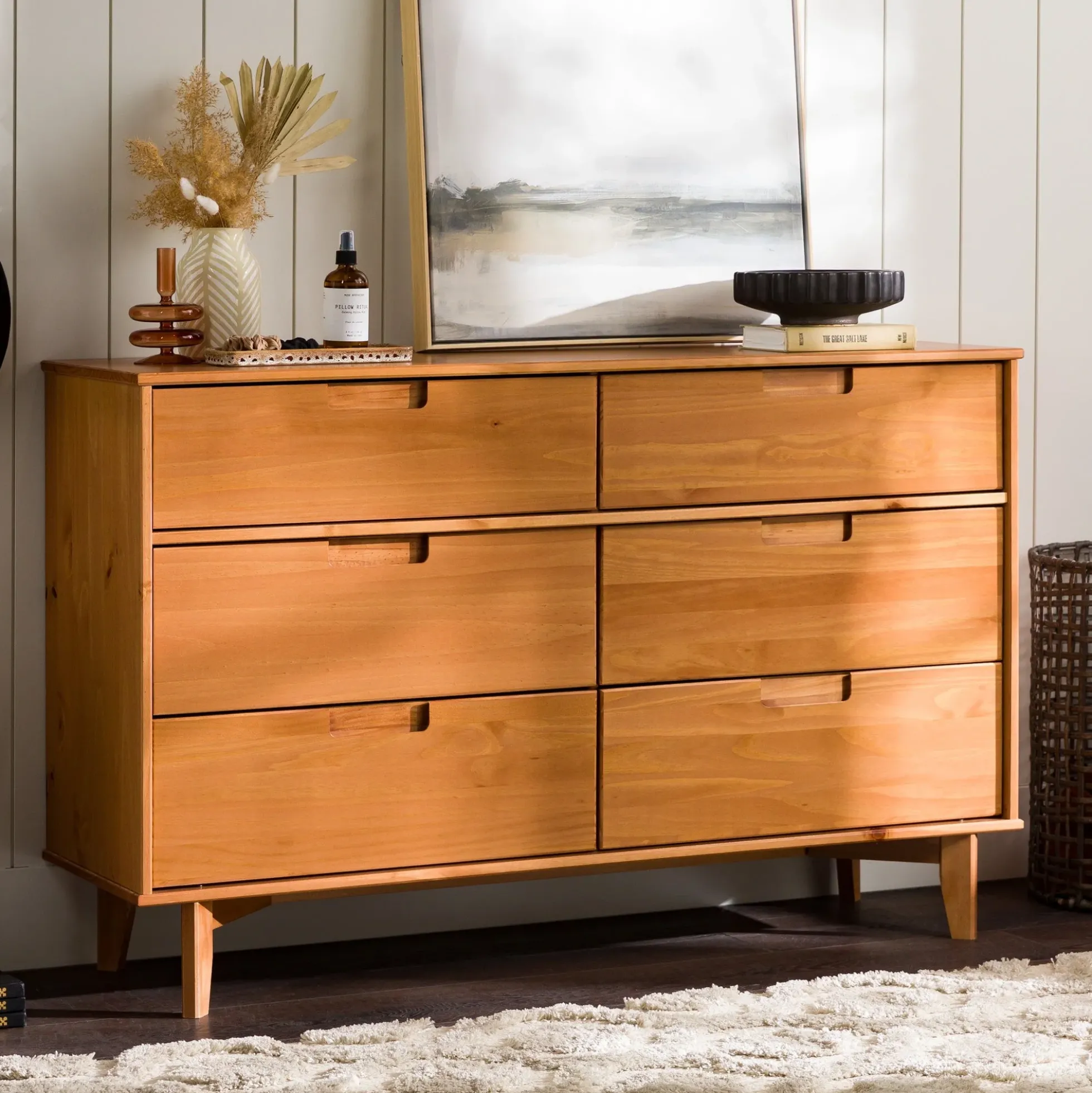 Sloane Mid Century Modern Solid Wood Dresser