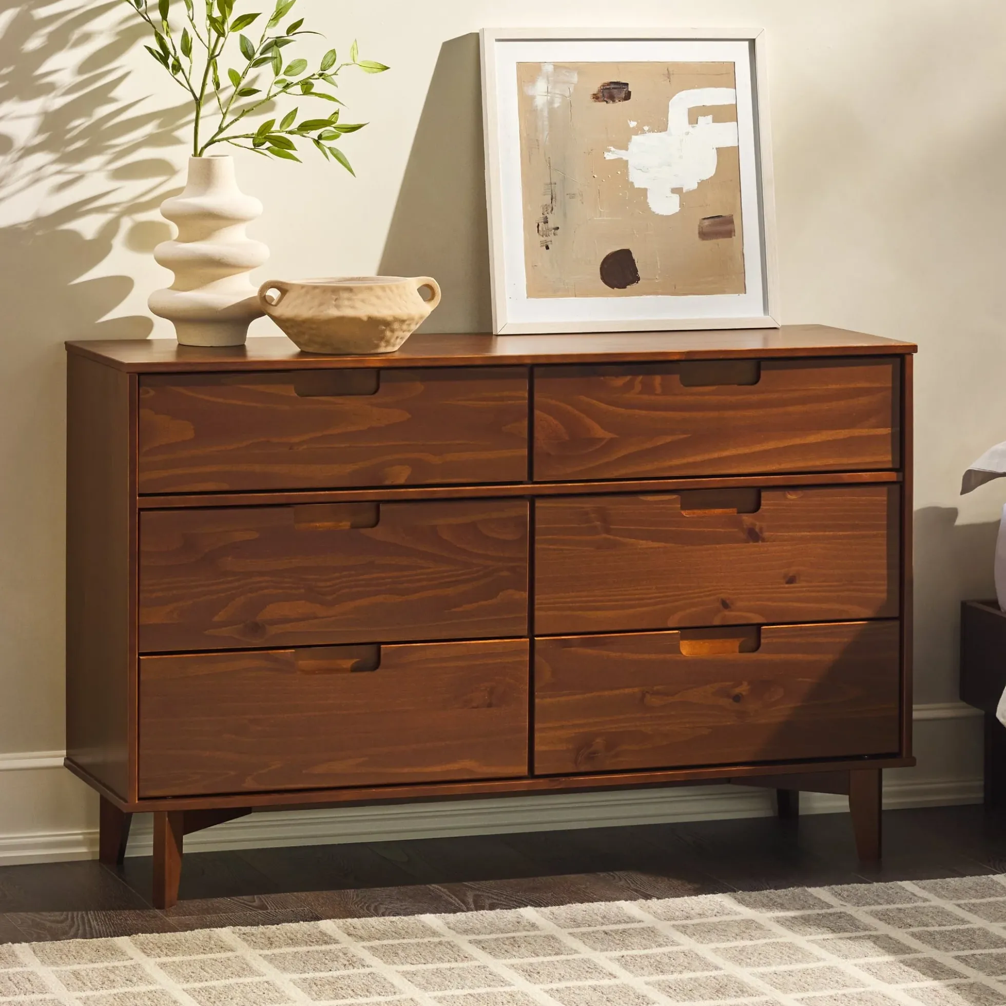Sloane Mid Century Modern Solid Wood Dresser