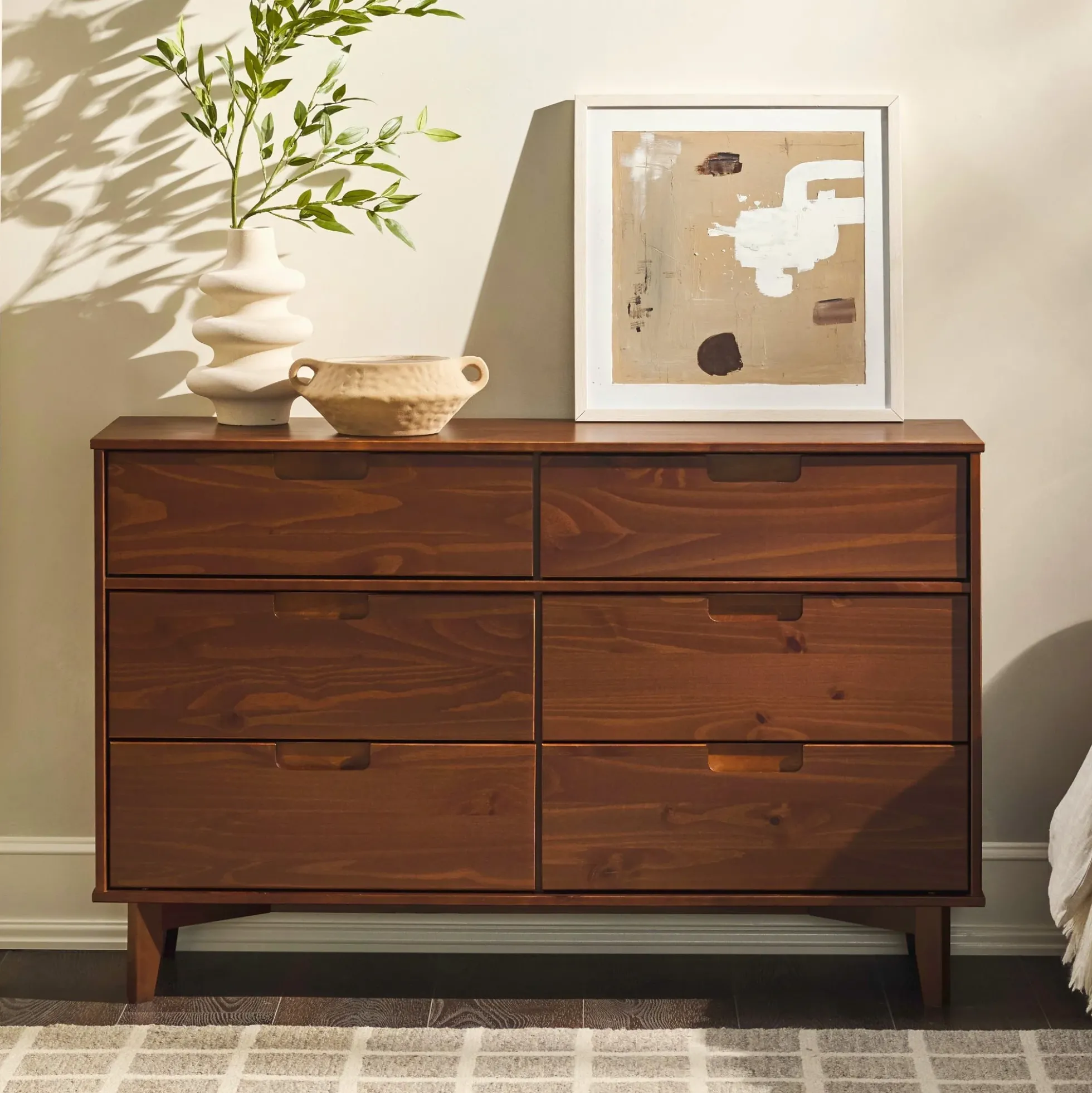 Sloane Mid Century Modern Solid Wood Dresser