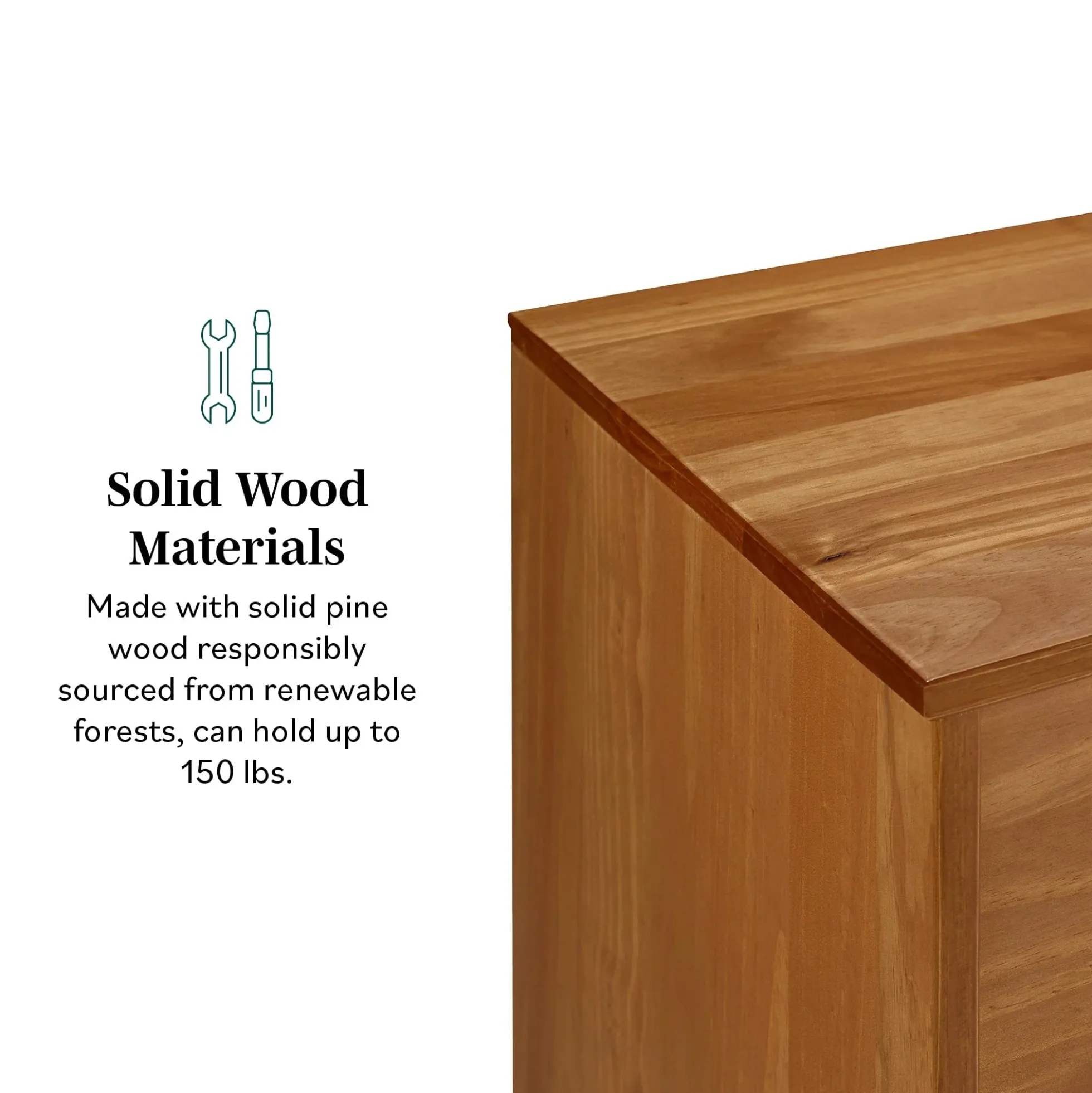 Sloane Mid Century Modern Solid Wood Dresser