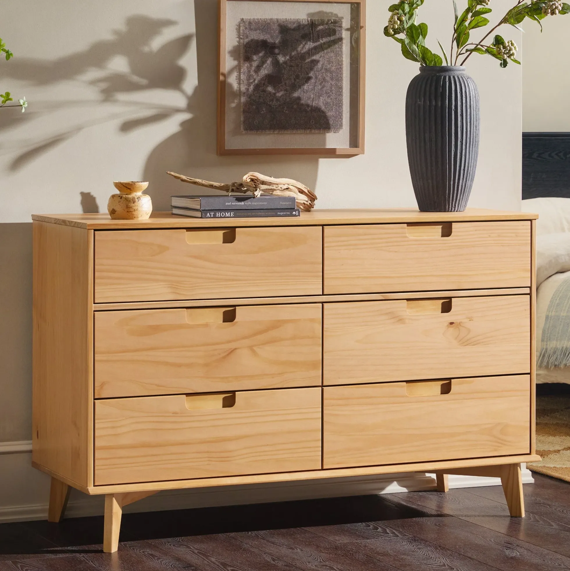 Sloane Mid Century Modern Solid Wood Dresser
