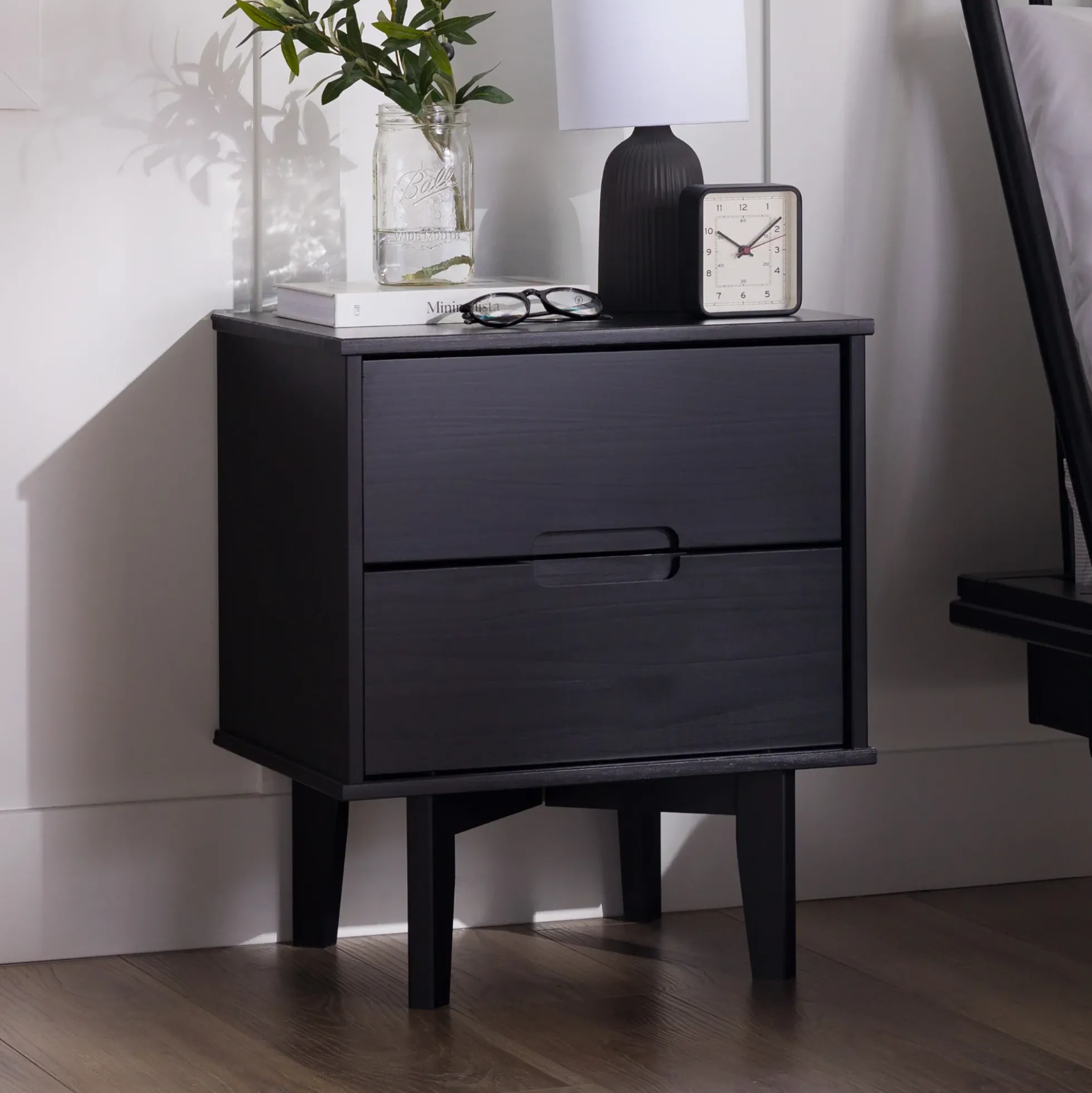 Sloane Mid Century Modern Solid Wood Nightstand