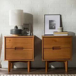 Sloane Mid Century Modern Solid Wood Nightstand