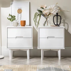 Sloane Mid Century Modern Solid Wood Nightstand