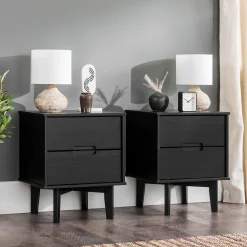 Sloane Mid Century Modern Solid Wood Nightstand