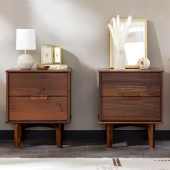 Sloane Mid Century Modern Solid Wood Nightstand