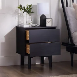 Sloane Mid Century Modern Solid Wood Nightstand