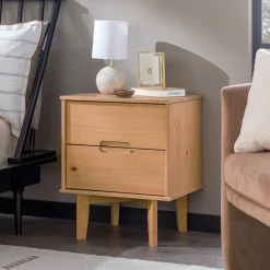 Sloane Mid Century Modern Solid Wood Nightstand