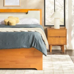 Sloane Mid-Century Modern Solid Wood Storage Bed