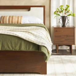 Sloane Mid-Century Modern Solid Wood Storage Bed