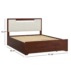 Sloane Mid-Century Modern Solid Wood Storage Bed