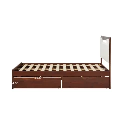 Sloane Mid-Century Modern Solid Wood Storage Bed