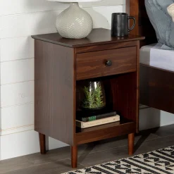 Spencer Solid Transitional Wood Nightstand