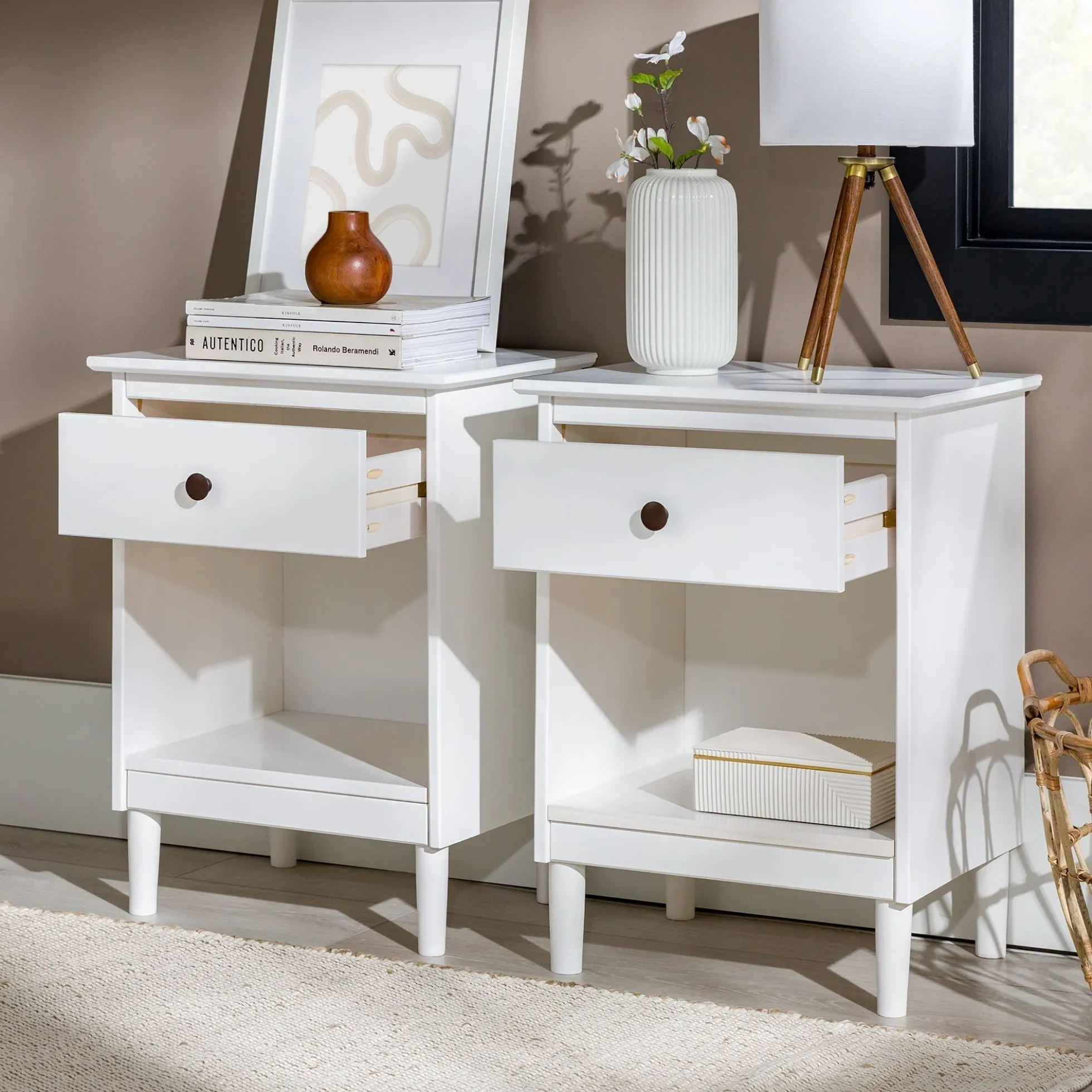 Spencer Solid Transitional Wood Nightstand