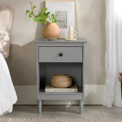 Spencer Solid Transitional Wood Nightstand