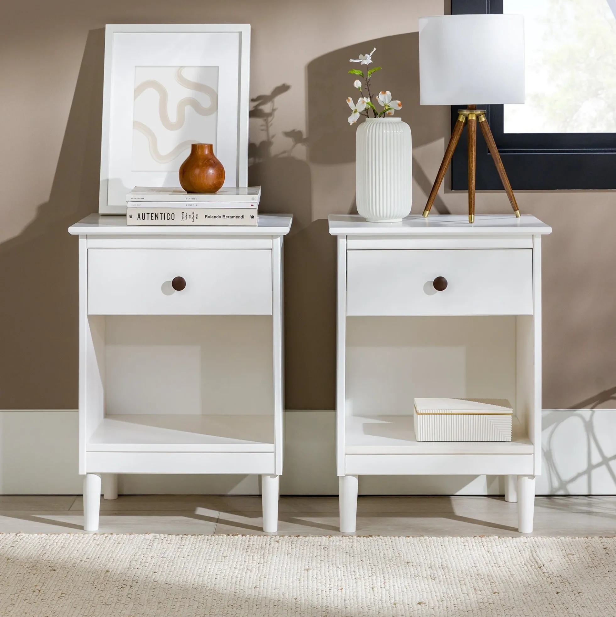 Spencer Solid Transitional Wood Nightstand