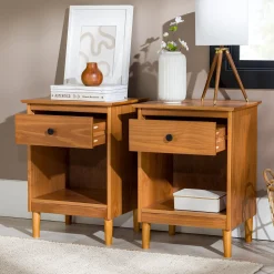Spencer Solid Transitional Wood Nightstand