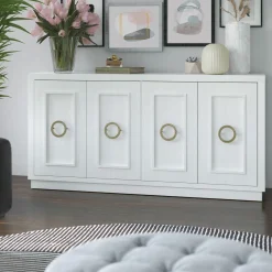 Stylish Dining Storage Double‑Door Buffet Sideboard