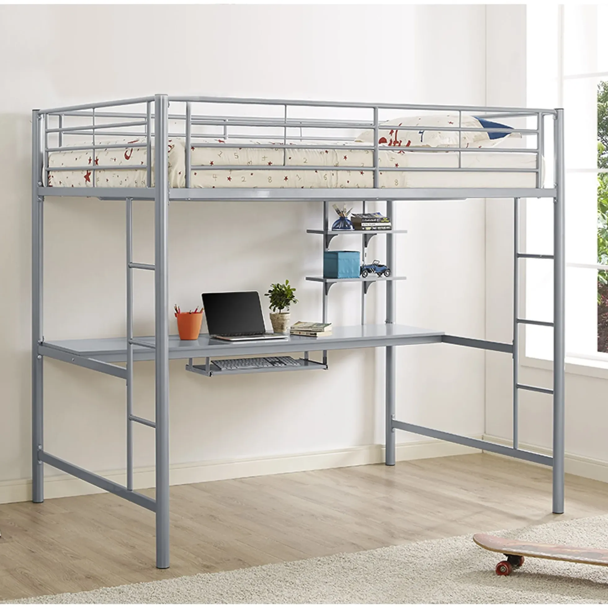 Sunset Full over Workstation Bunk Bed