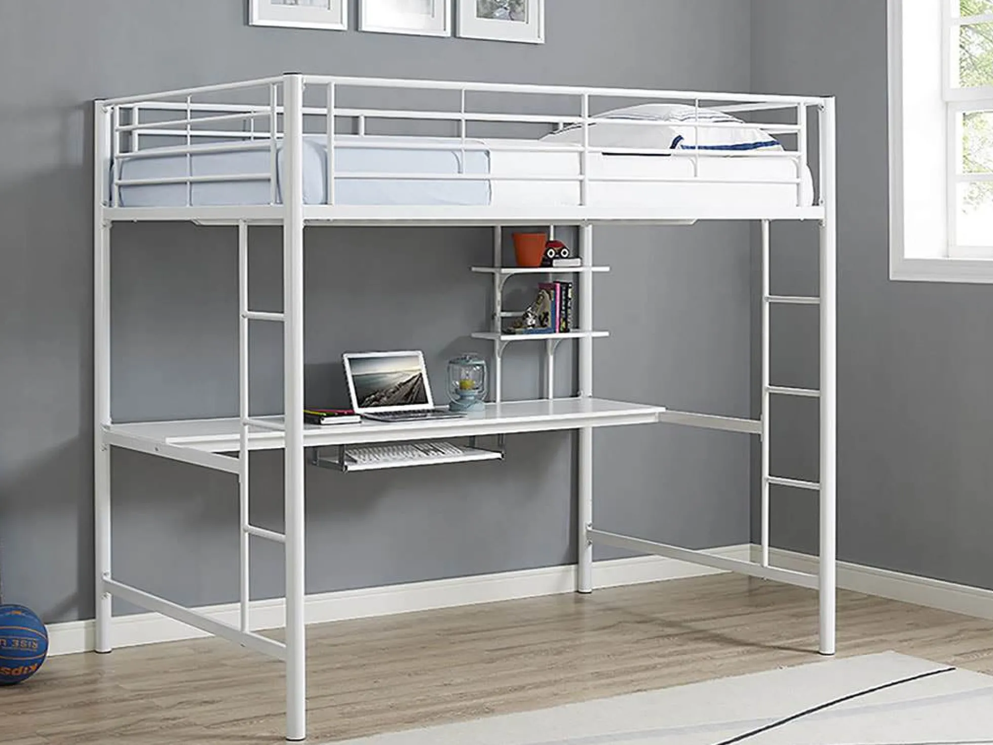 Sunset Full over Workstation Bunk Bed