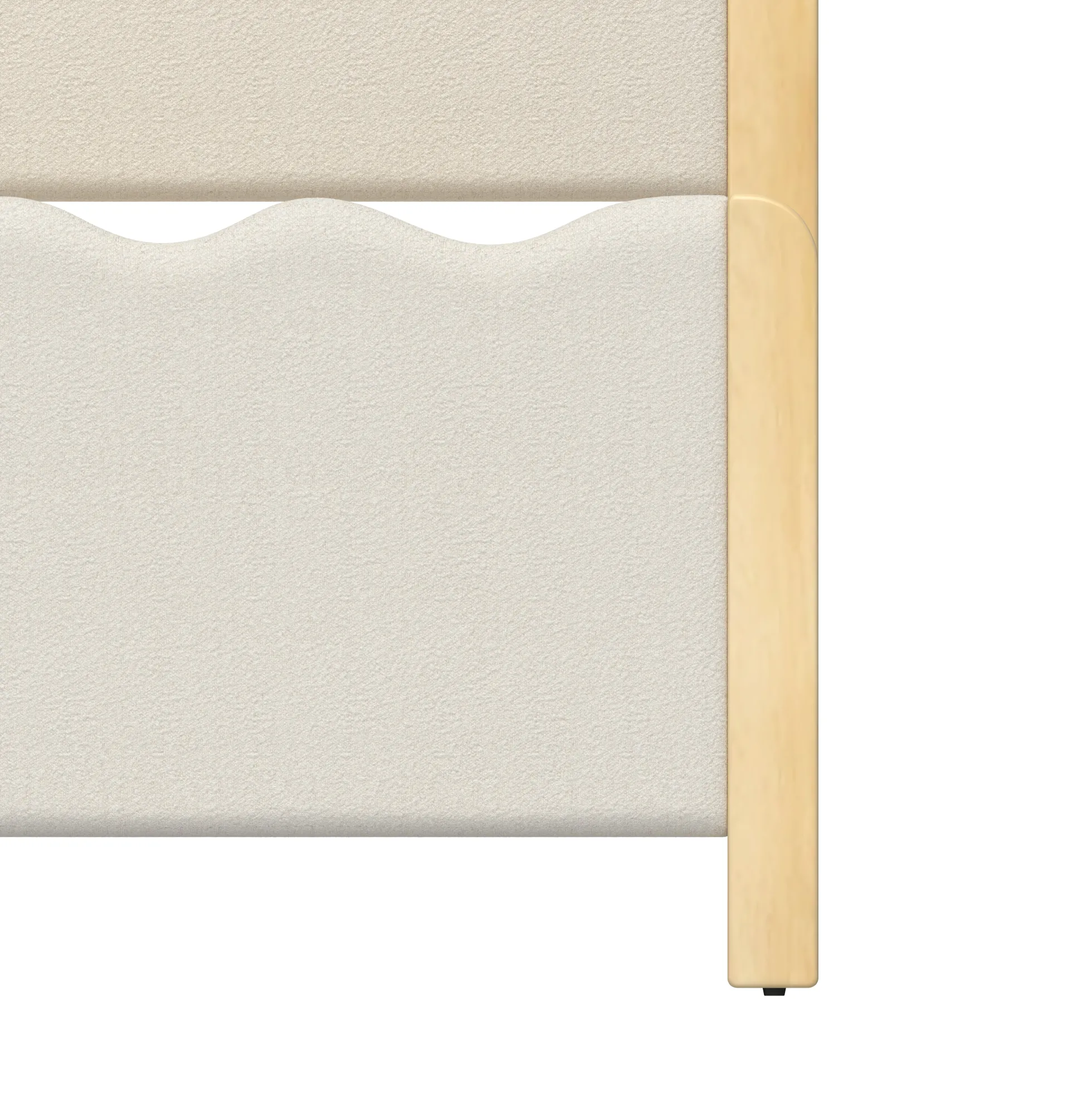 Suri Modern Wavy Boucle Upholstered Twin Bed