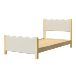Suri Modern Wavy Boucle Upholstered Twin Bed