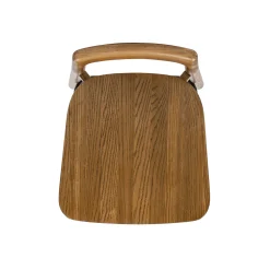 Sven 30' Modern Minimalist Low Back Wood Barstool