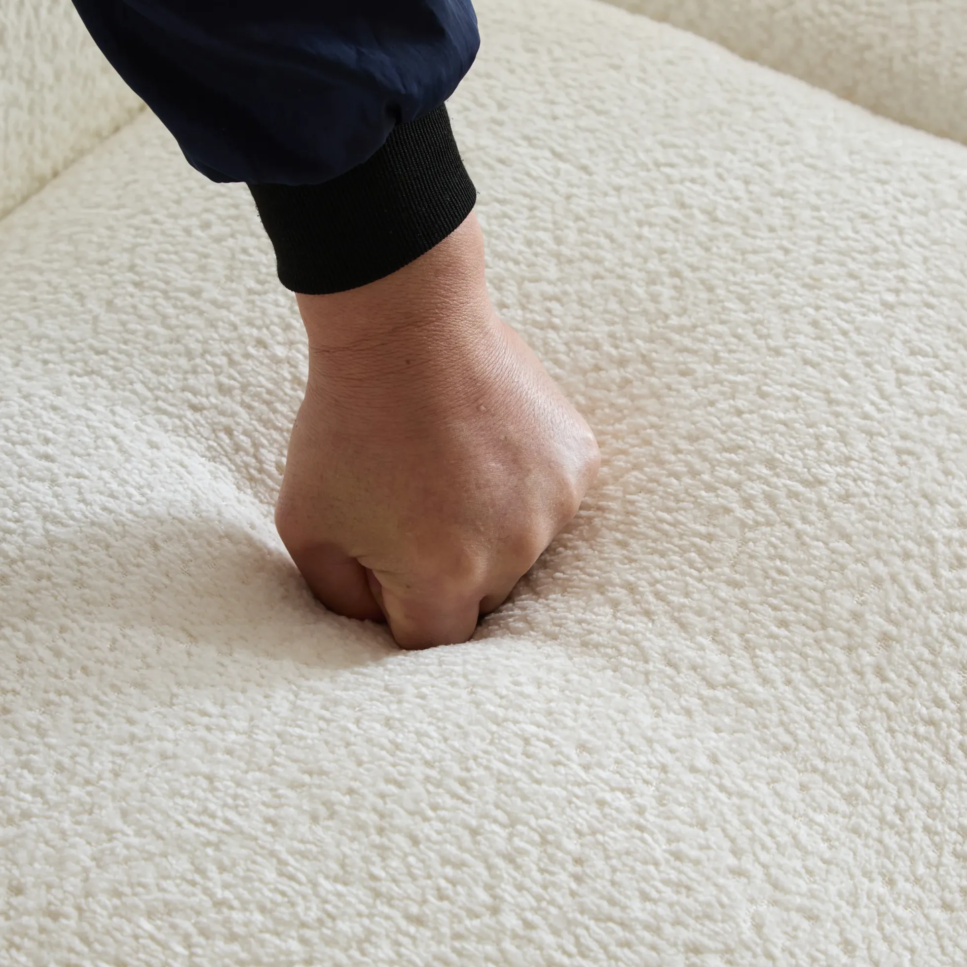 Tonson Wave Design Boucle Sofa